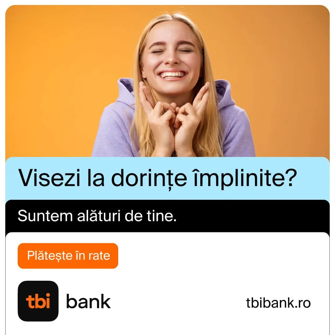 Poster TBI Bank - Finanțare în rate